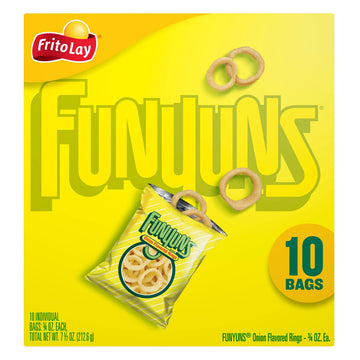 Frito Lay, Funyuns Onion Flavored Rings, 0.75 Oz, 10 Ct