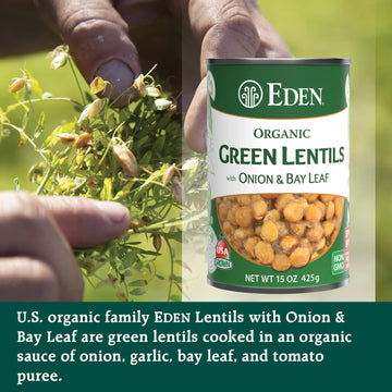 Eden Organic Lentils With Onion And Bay Leaf, 15-Ounce Cans (Pack Of 12) (Value