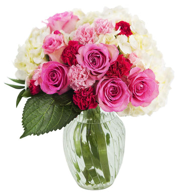 KaBloom Flowers -Valentine's Day Collection - Let Them Eat Cake Bouquet with vase, Gift for Birthday, Sympathy, Anniversary, Get