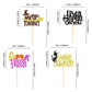 Ercadio 24 Pack Hocus Pocus Witch Hair Cupcake Toppers Halloween I Put A Spell On You Cupcake Picks Black Cat Witch Halloween Cu