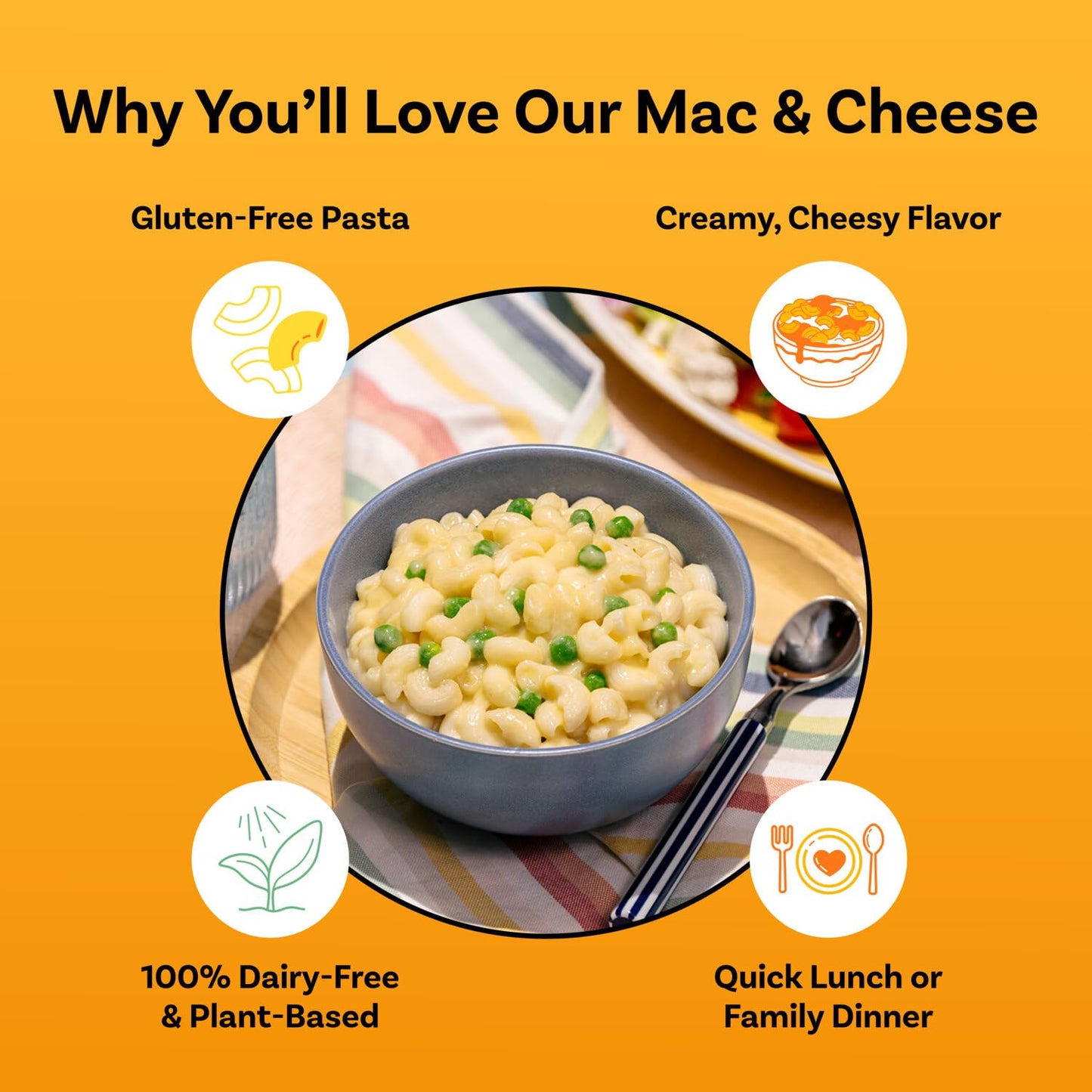 Daiya Dairy Free Gluten Free Aged Cheddar Mac & Cheese, Vegan Plant Based Rice Pasta, 5.5 oz (Pack of 12)