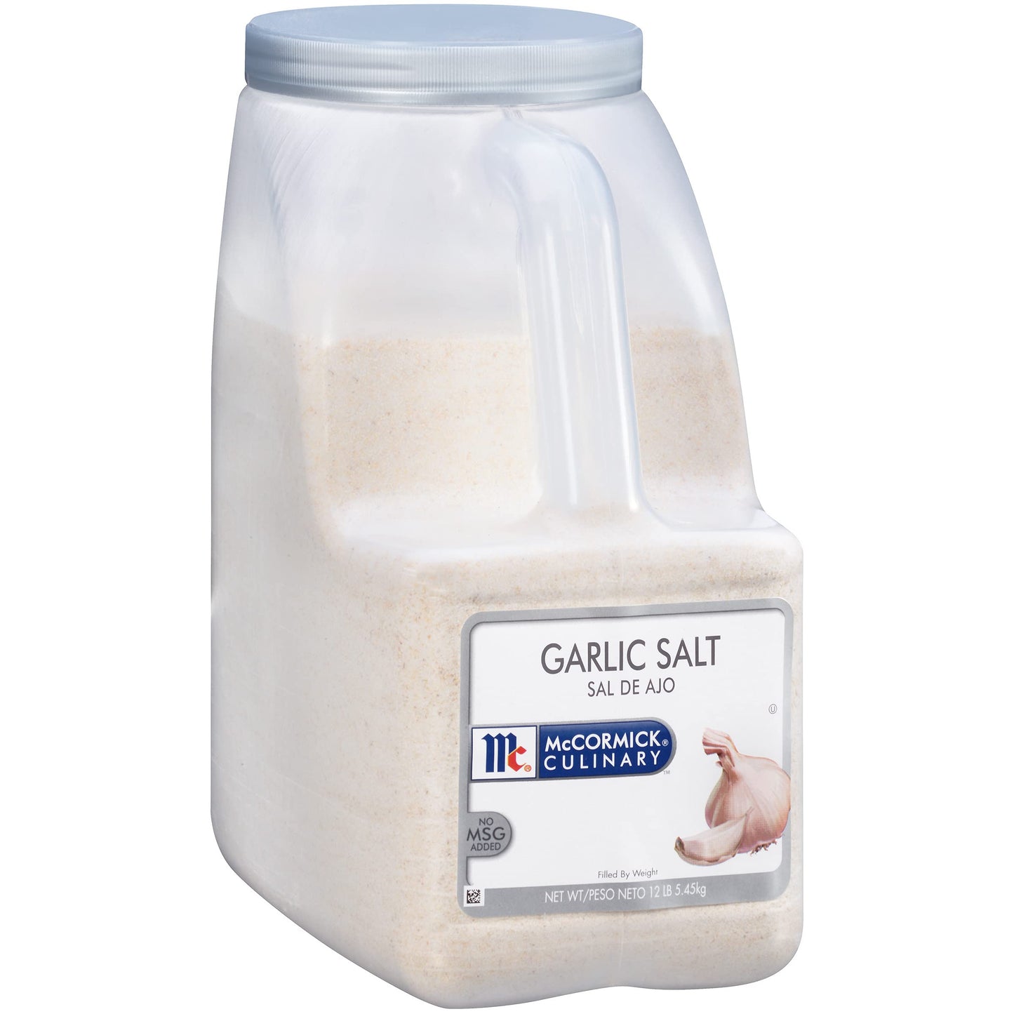 McCormick Culinary Garlic Salt Seasoning, 12 lb Container, Ideal for Soups, Breads, Vegetables, and Meats