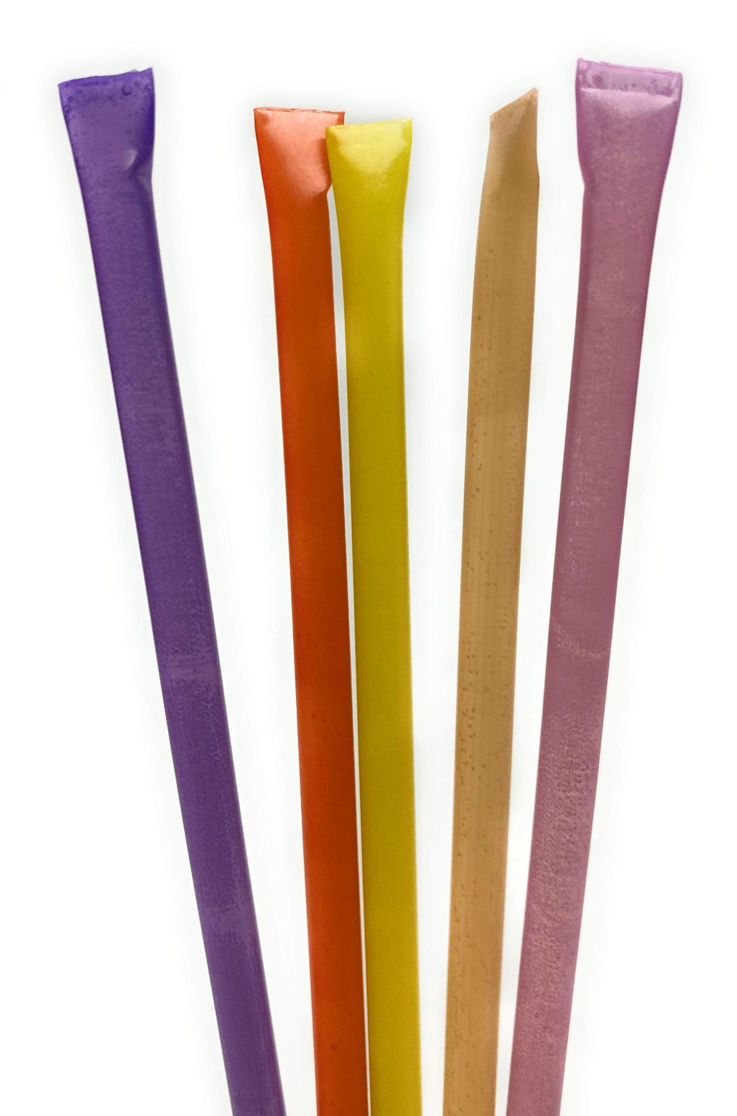 Bee Silly Honey Sticks (50 pack, Variety Pack: Lemon, Orange, Raspberry, Blackberry, Peach)