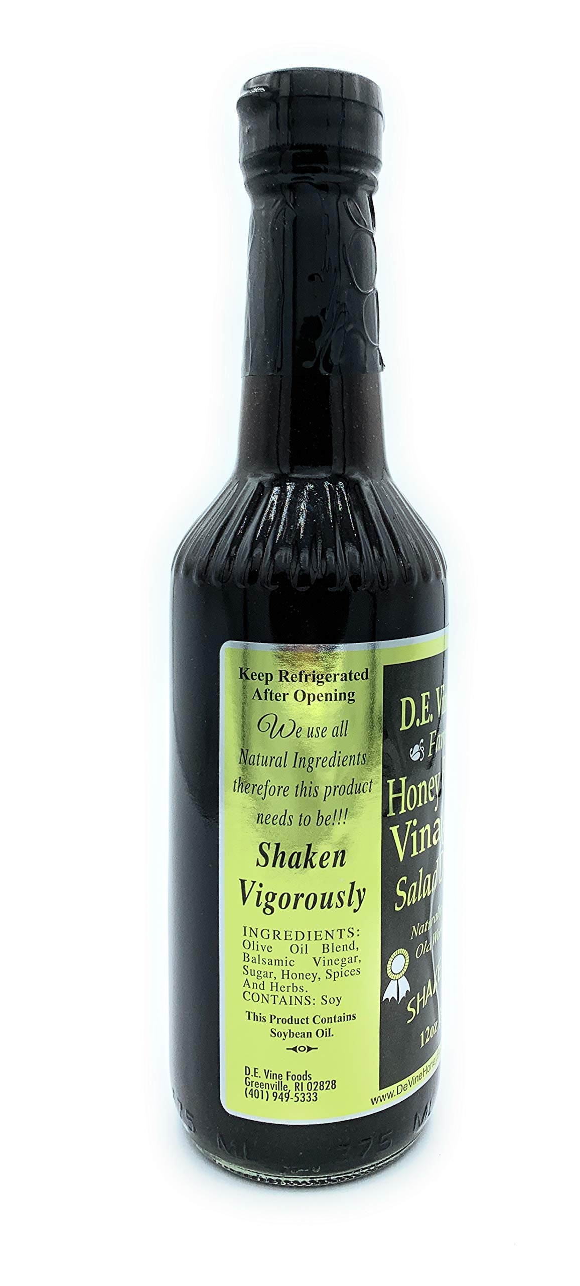 D.E. Vine Honey Balsamic Vinaigrette Dressing, 12 Oz