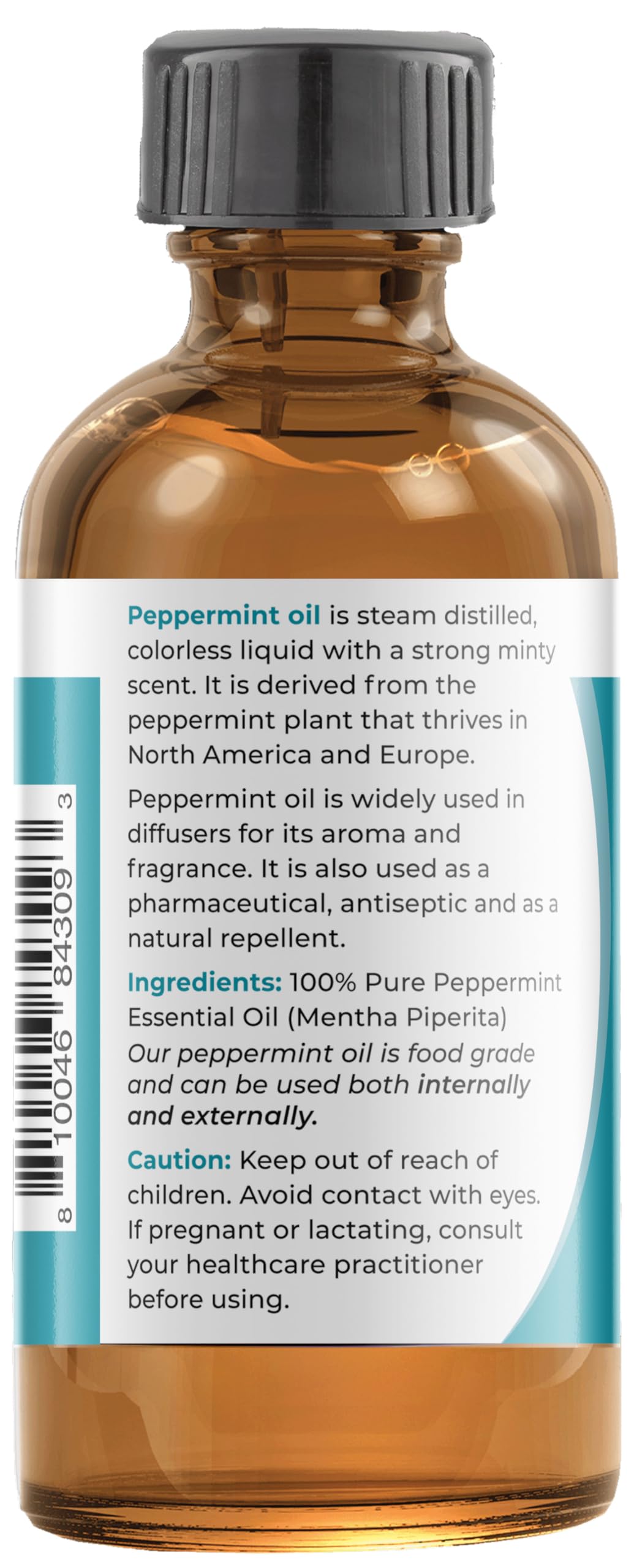 Viva Doria Peppermint Essential Oil, 100% Pure, Natural, Northwest Peppermint Essential Oil, Undiluted, For Aromatherapy | Food Grade, 118 Ml (4 Fluid Ounce)