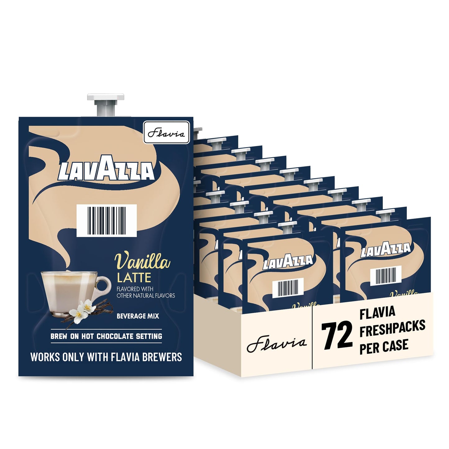 Flavia Lavazza Vanilla Latte Freshpacks works only with Flavia malt-inspired (Case of 72)