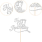 1 Pcs Happy 25Th Anniversary Cake Topper Assembled Glitter 25Th Birthday Cake Pick Decorations For Celebrating Wedding 25Th Anni