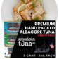 American Tuna Albacore Tuna Variety Pack - 6 Cans (2x6oz Garlic, 2x6oz Jalapeno, 2x5oz Smoked) - Dolphin Safe,