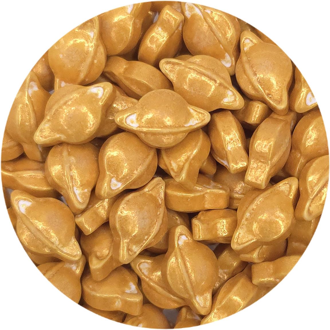 NCS Gold Planet Edible Candy Sprinkles, 8 ounces - Great for Cupcakes, Cookies, Cakes, Cakes Pops, Donuts
