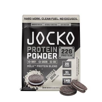 Jocko Mlk Whey Protein Powder - Keto, Probiotics, Grass Fed, Digestive Enzymes, Amino Acids, Sugar Free Monk Fruit Blend - Suppo