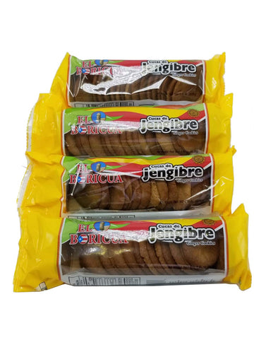 Galletas Cucas de Jenjibre Puerto Rico 4 Pack