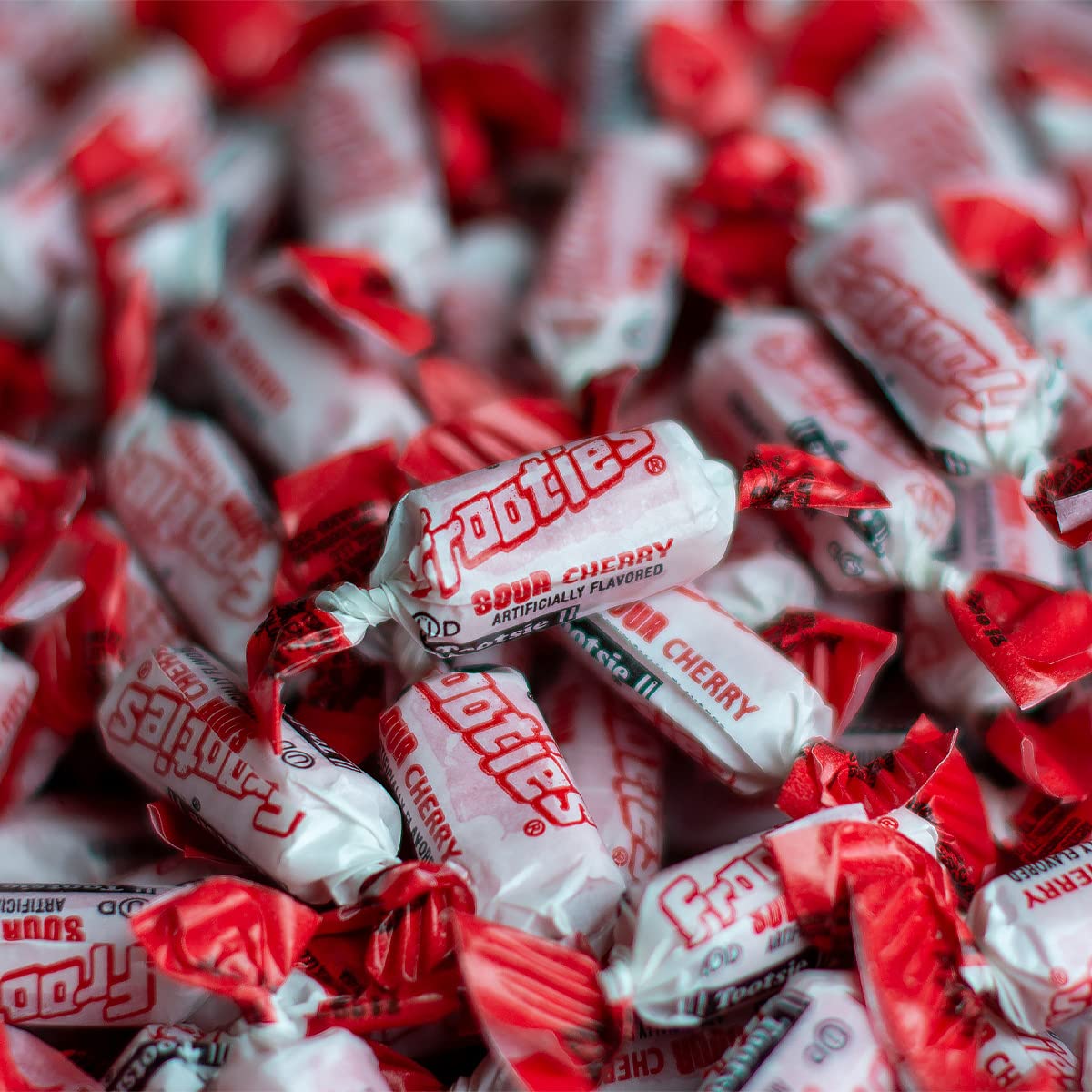 Sour Cherry Frooties - Tootsie Roll Chewy Candy - 360 Piece Count, 38.8 Oz Bag