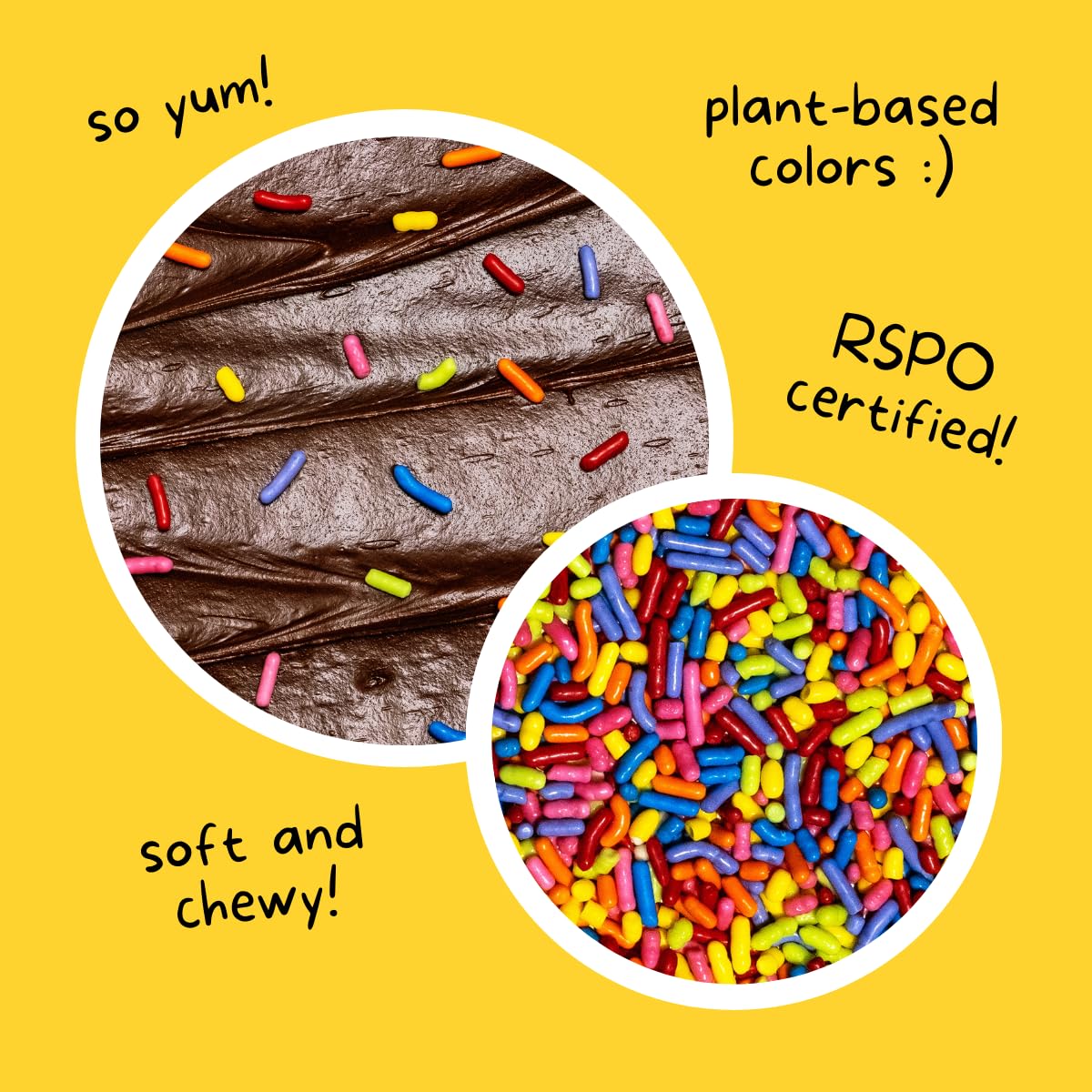 Rainbow Softies Natural Sprinkles By Supernatural, Made In Usa, No Artificial Dyes, Soy Free, Gluten Free, Vegan, 16Oz (Pack Of