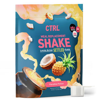 CTRL Meal Replacement Shake with Real Coconut Flakes - Paradise Potion - 15 Servings Packed with Essential Nutrients, Including 