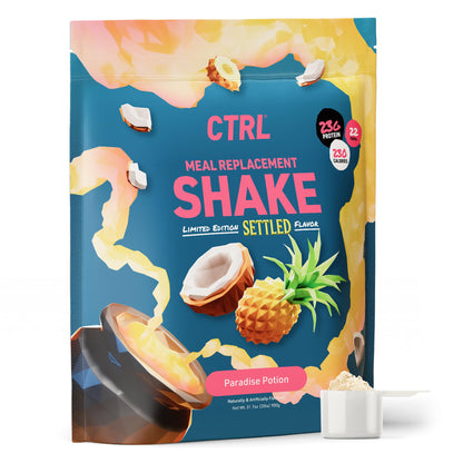 CTRL Meal Replacement Shake with Real Coconut Flakes - Paradise Potion - 15 Servings Packed with Essential Nutrients, Including 