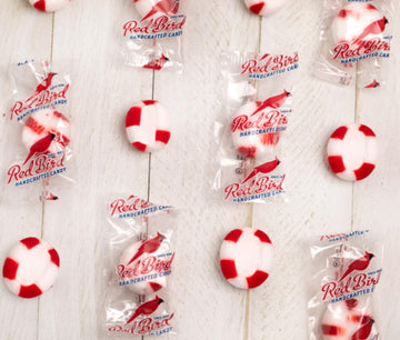 Red Bird Soft Peppermint Candy, Individually Wrapped, Gluten Free Breath Mints, 18 Oz Tub