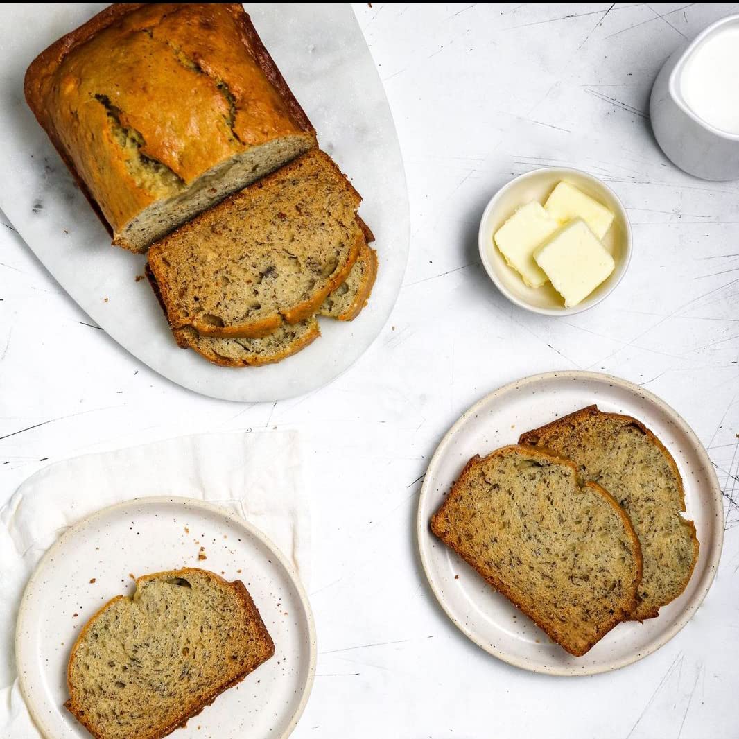 Miss Jones Baking Banana Bread & Muffin Mix - Whole Grains, 50% Lower Sugar, Real Banana, Vegan Banana Bread, Naturally Sweetene
