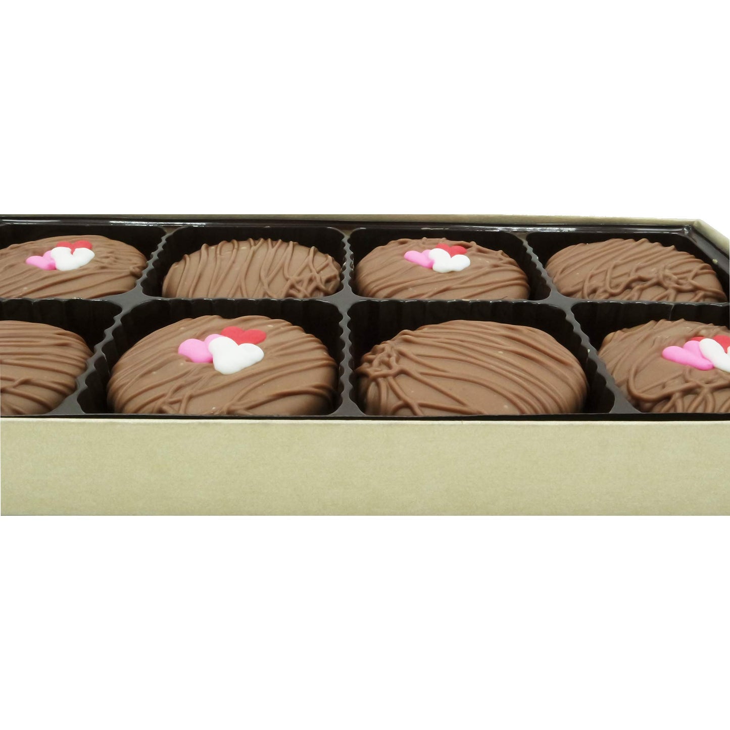 Philadelphia Candies Milk Chocolate Covered OREO Cookies, 8 Ounce, Valentines Day Gift