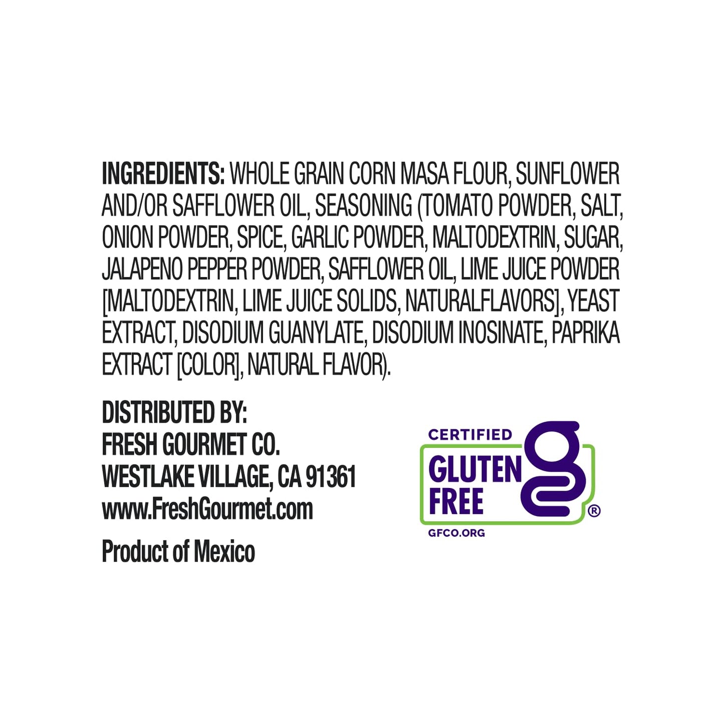 Fresh Gourmet Santa Fe Style Tortilla Strips | 3.5 Ounce, Pack of 9 | Low Carb | Crunchy Snack and Salad Topper