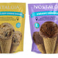 Nostalgia Ice Cream Mix. Vanilla Creme, Creamy Chocolate, Sweet Strawberry And Chocolate Chips Cookie Dough. Each Pocket Of 8 Oz