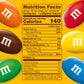 M&MS Peanut Milk Chocolate Candy, Family Size, 18.08 oz Resealable Bulk Bag
