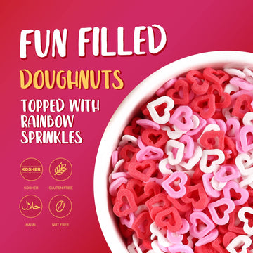 Sprinkles For Cake Decorating, 7 Ounces Valentine Sprinkles, Red/Pink/White Love Confetti Sprinkles For Cupcake, Cookies, Ice Cr