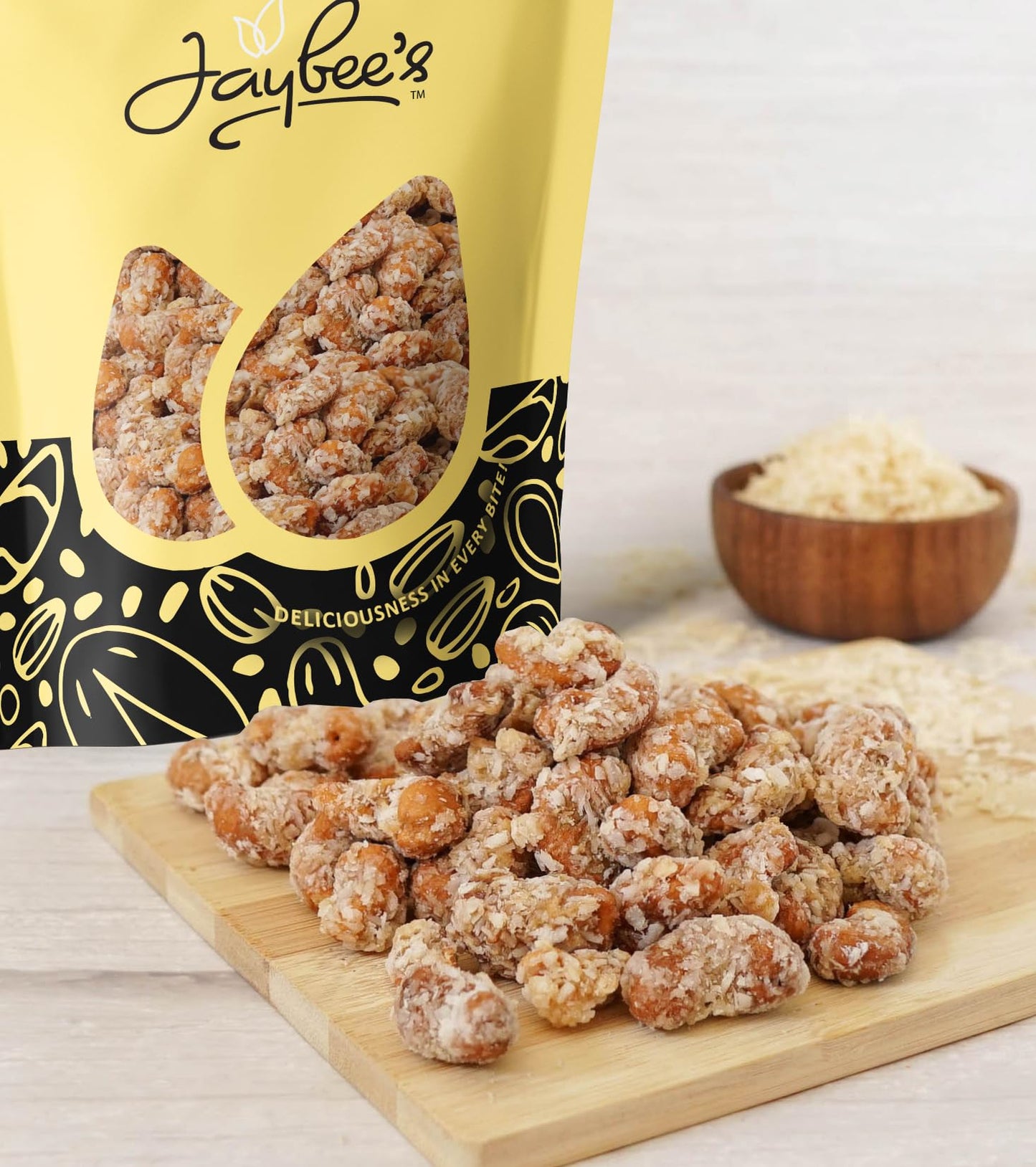 Coconut Toffee Cashews 3 Pound Resealable Pouch | Gourmet Holiday Snack, Perfect For Gifting, Stocking Stuffers & Festive Treats