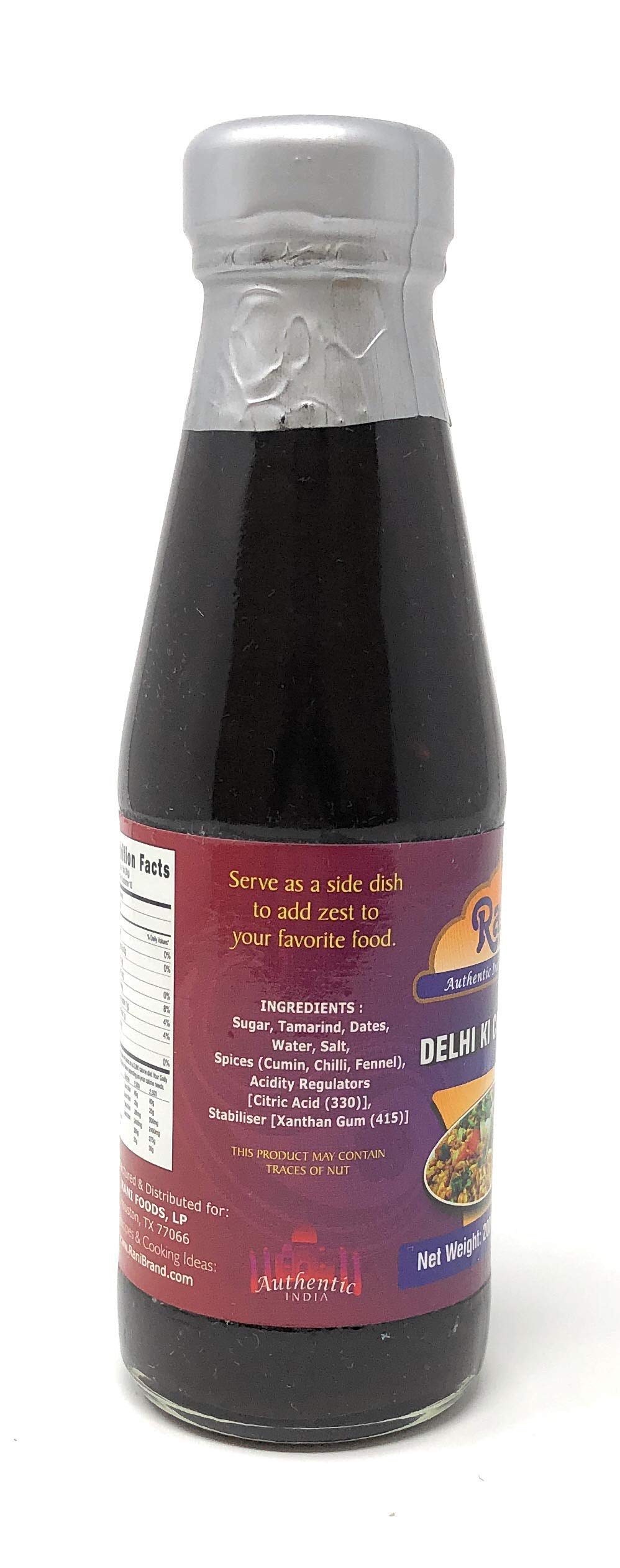 Rani Delhi Ki Chutney (Sweet, Sour & Spicy Dipping Sauce) 7Oz (200G) Glass Jar, Ready To Eat, Vegan ~ Gluten Free | Non-Gmo | No
