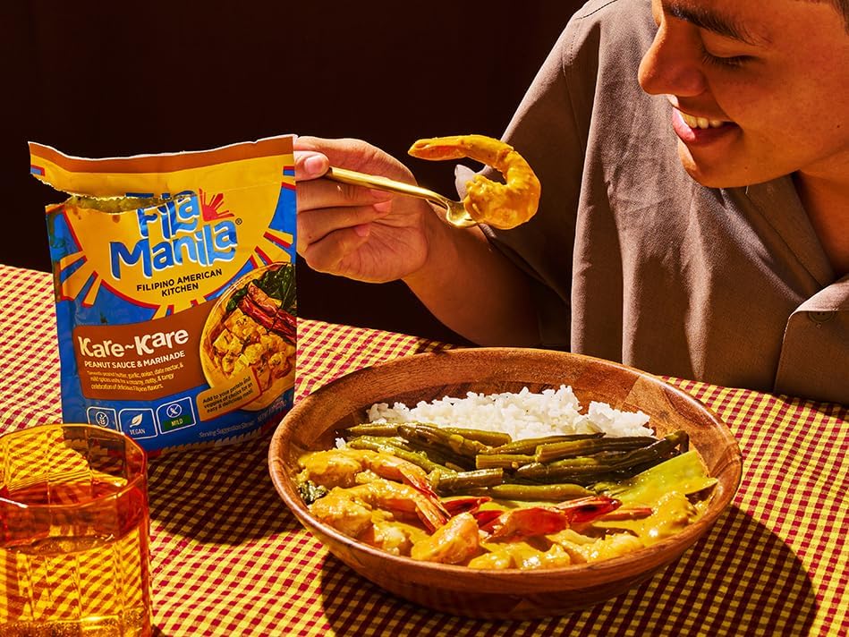 Fila Manila Peanut Simmer Sauce & Marinade - Vegan, Gluten Free, 8 oz