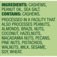 Emerald Nuts Roasted And Salted Cashews 7Ct (1-Pack), 100-Calorie Individual Packs, Kosher Certified, Non-Gmo, Contains No Artificial Preservatives, Flavors Or Synthetic Colors