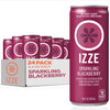 IZZE Blackberry Juice, No Sugar Added, 8.4 oz., 24/Carton