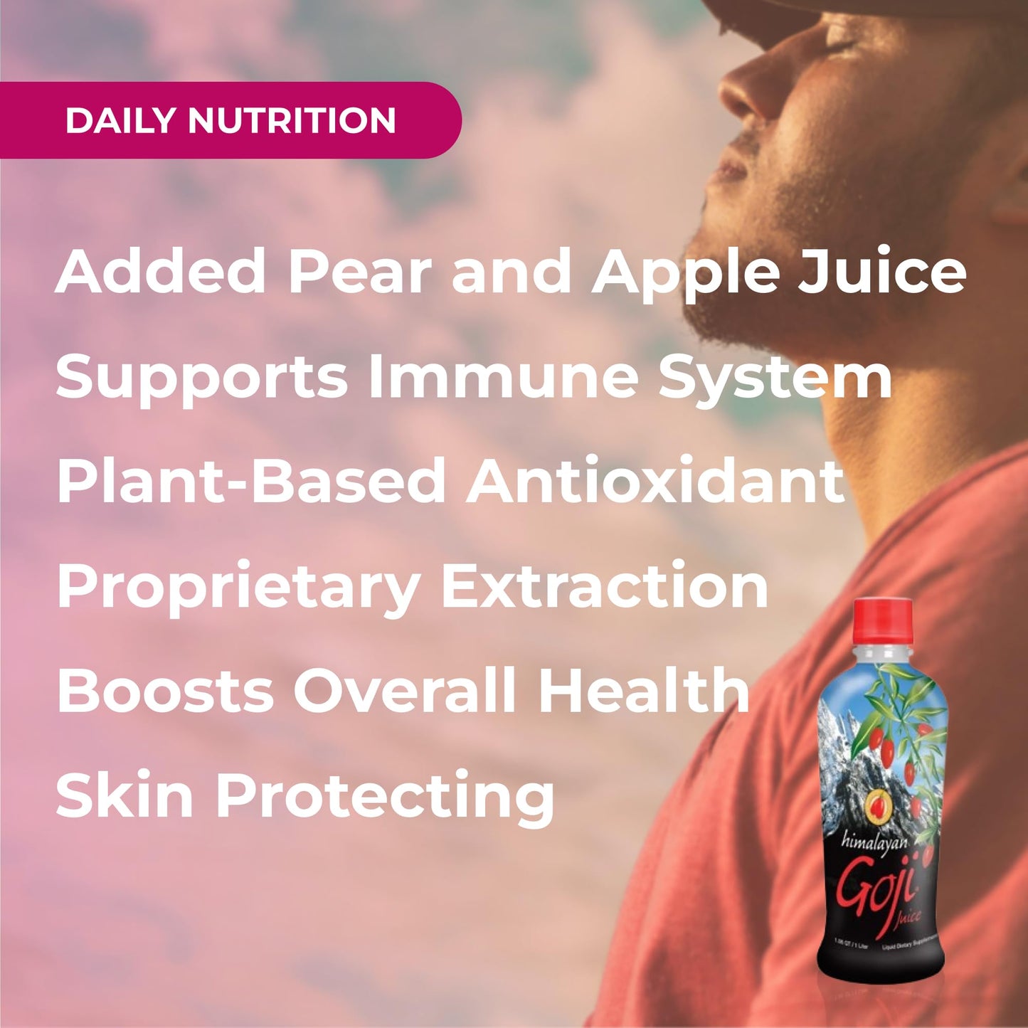 Youngevity Goji Berry Juice – 100% Natural Superfruit dietary product – 1 Liter – No Added Sugar or Flavors