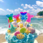 Mermaid Lollipops 24Pk, Mermaid Tail Candy Lollipops For Mermaid Birthday Party Favors, Lollipops Mermaid Candy, Mermaid Snacks,