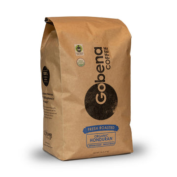5lb Fair Trade Organic Certified Honduran Medium Roast Whole Bean, 100% Arabica Specialty Coffee, 80 ounces, 5 pounds, Bulk Coff