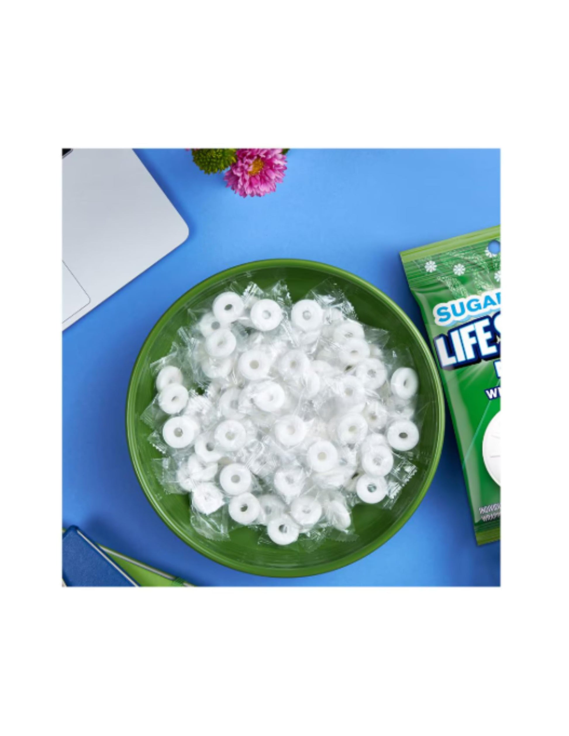 Sugar-Free Mints Pack of 3 Bags Mix - Sugar-FreeMints - 3 Bags (2.65oz Each) | Packaged by Leathnu Foundry (2 Wintergreen & 1 Pe