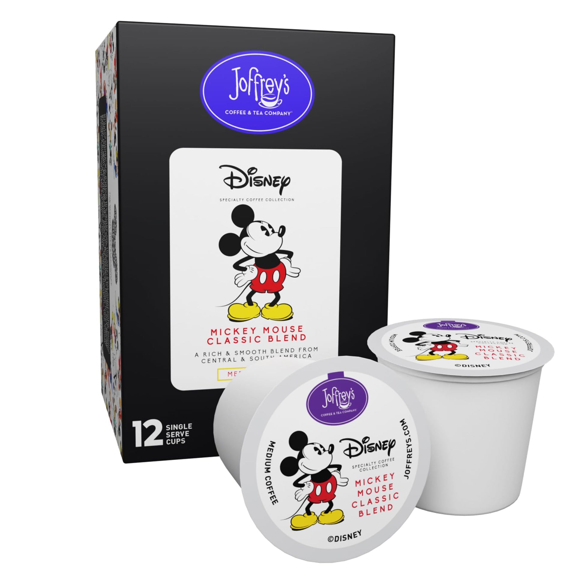 Joffreys Coffee - Disney Mickey Mouse Classic Blend  Disney Specialty Coffee Collection  Artisan Medium Roast Coffee  Arabica Beans