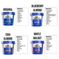 Folk Revival Keto Instant Oatmeal Variety Pack - 20G Of Protein, Low Carb, High Fiber, 2 Blueberry, 2 Maple Walnut, 1 Chai Almon
