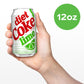 Diet Coke Lime Soda Soft Drink Fridge Pack Cans  12 fl oz  12 Pack