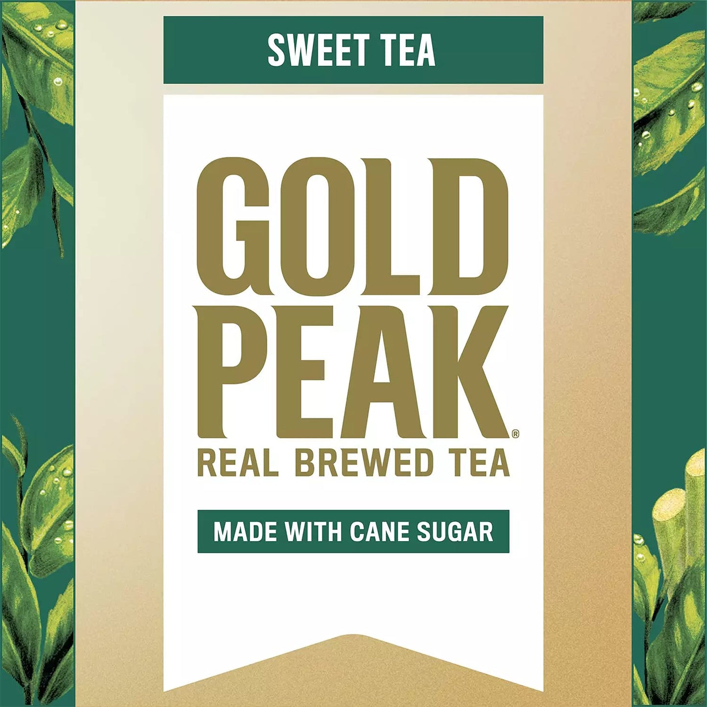 Gold Peak Naturally Sweet Real Brewed Tea, Picked for Peak Taste, Made With Cane Sugar - By Gourmet Kitchn - (18.5oz / 18pk)