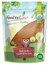 Food to Live Organic Cocoa Powder, 1 Pound Natural, Unsweetened, Non-Dutched, Non-GMO, Kosher, Sirtfood, Bulk