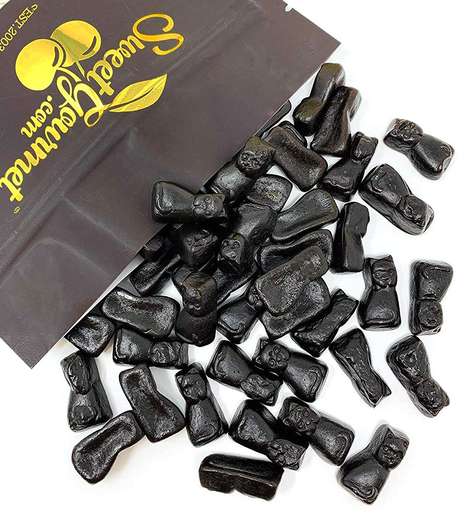 Sweetgourmet Premium Dutch Licorice Cats | Sweet Black Licorice | 1 Pound