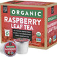 FGO Organic Raspberry Tea K-Cup Pods, Naturally Caffeine-Free, 24 Count, Keurig Compatible