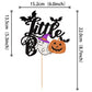 1 Pcs Little Boo Cake Topper Glitter Baby Boo Ghost Pumpkin Cat Halloween Cake Pick Spooky Baby Shower Cake Decoration For Hallo