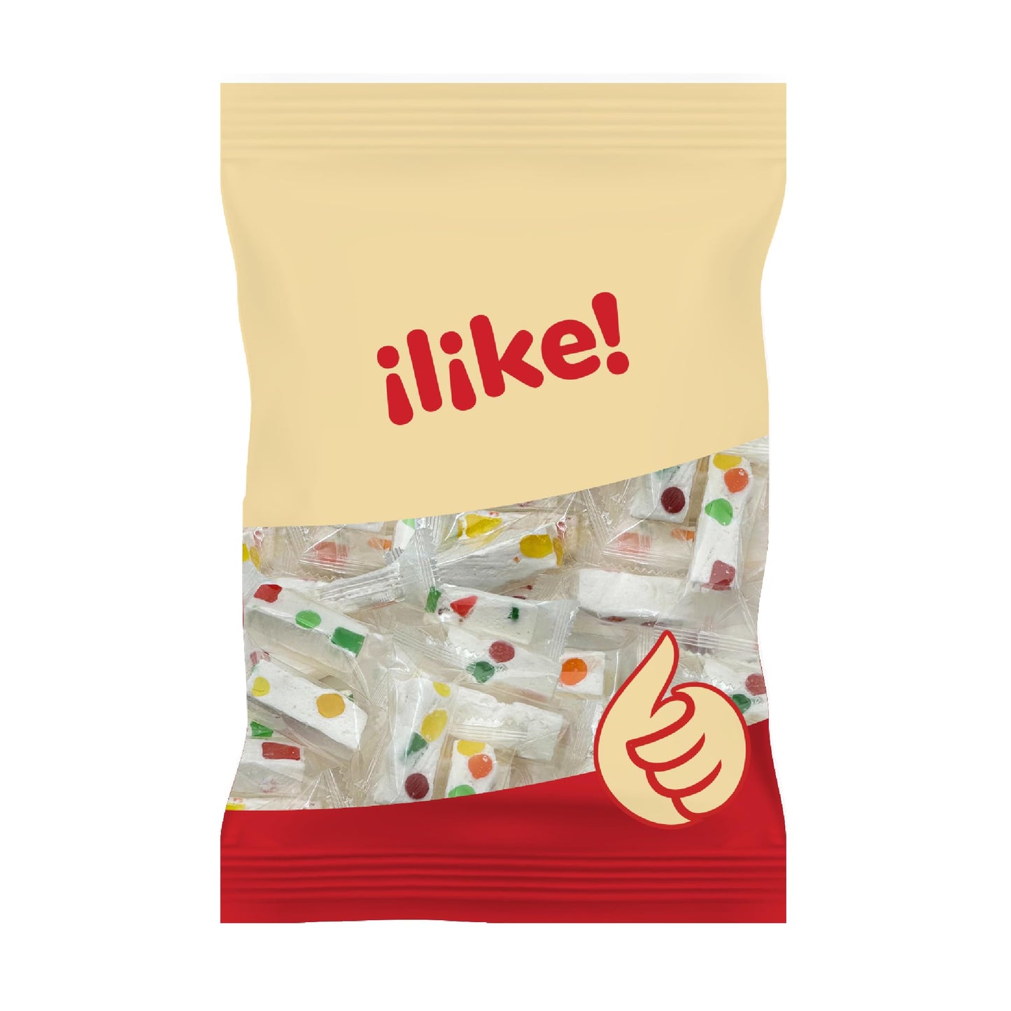 Jujube Nougat Candy With Fruit Jelly Pieces, Individually Wrapped, 11-Ounce Pack (About 30 Pieces)