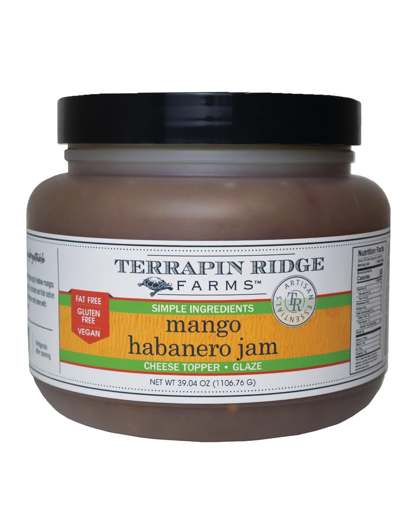 Terrapin Ridge Farms Mango Habanero Jam - Sweet & Spicy Blend - 1 Quart (39.04 oz)