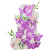 Gyufise Metallic Purple Butterfly Cupcake Toppers Hollow Art 3D Butterfly Cake Toppers Decorations Baby Shower Wedding Anniversa