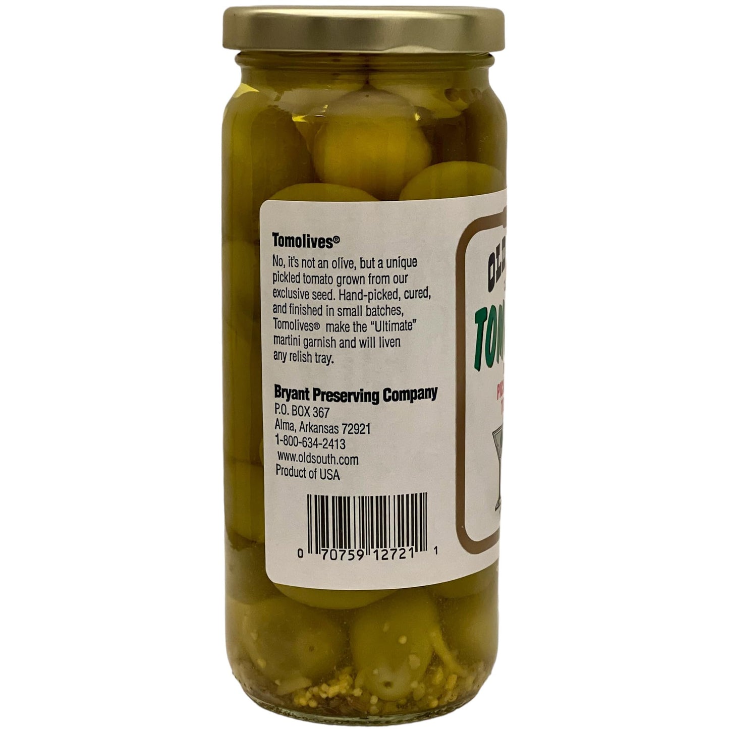 Old South Tomolives Pickled Green Tomatoes, 16 Ounce, 1 Pound, Pack of 1