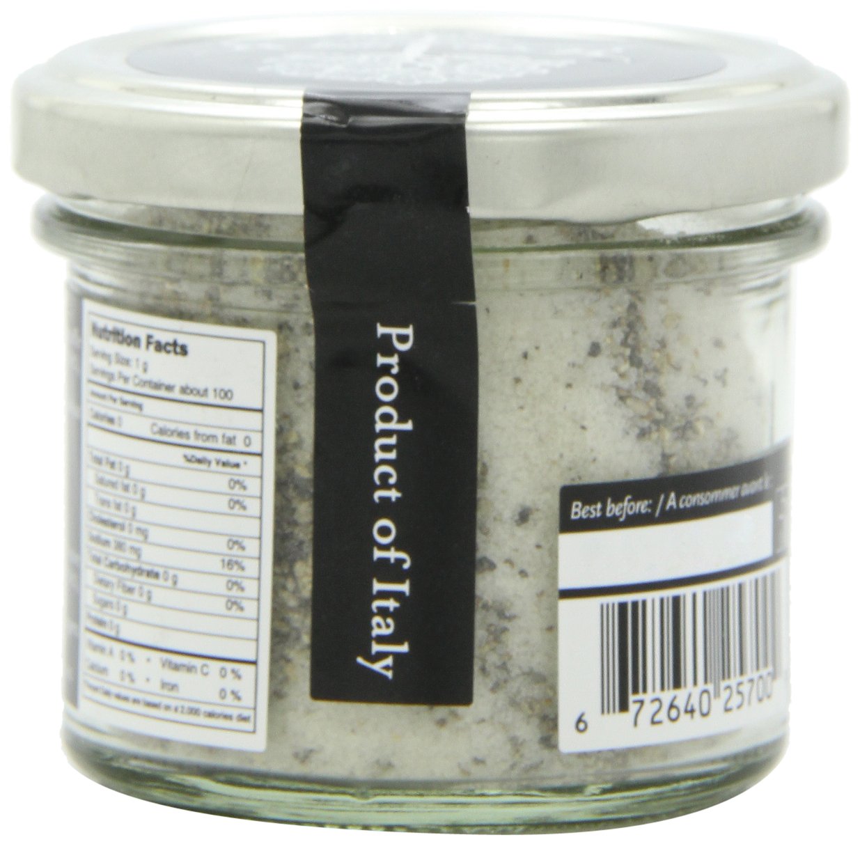 Selezione Tartufi Black Truffle Sea Salt 10% - Truffle Salt for Finishing & Cooking (3.5 Ounces)