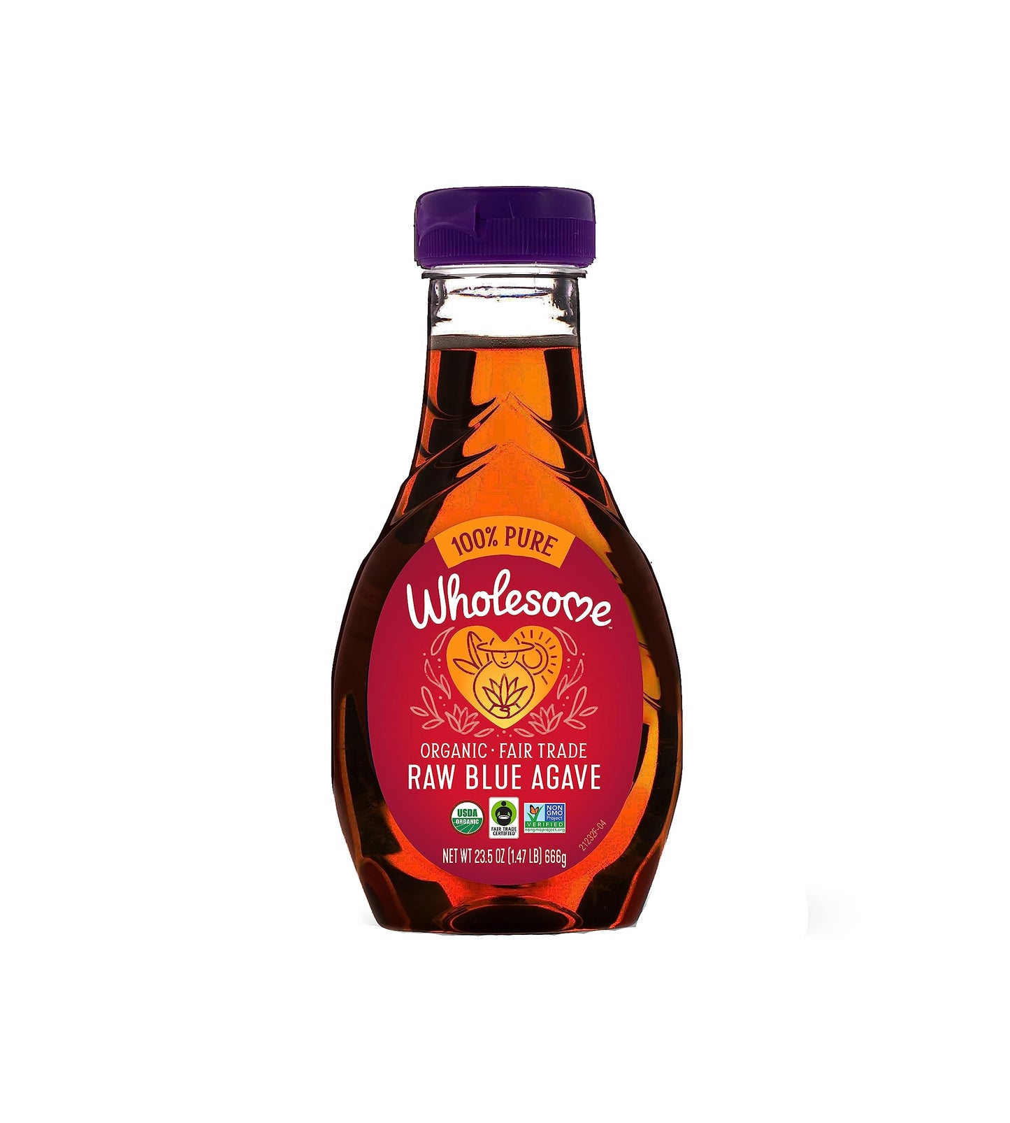Wholesome Organic Raw Blue Agave Nectar, Syrup, Low Glycemic Sweetener, Non GMO, 23.5 oz (Pack of 6)