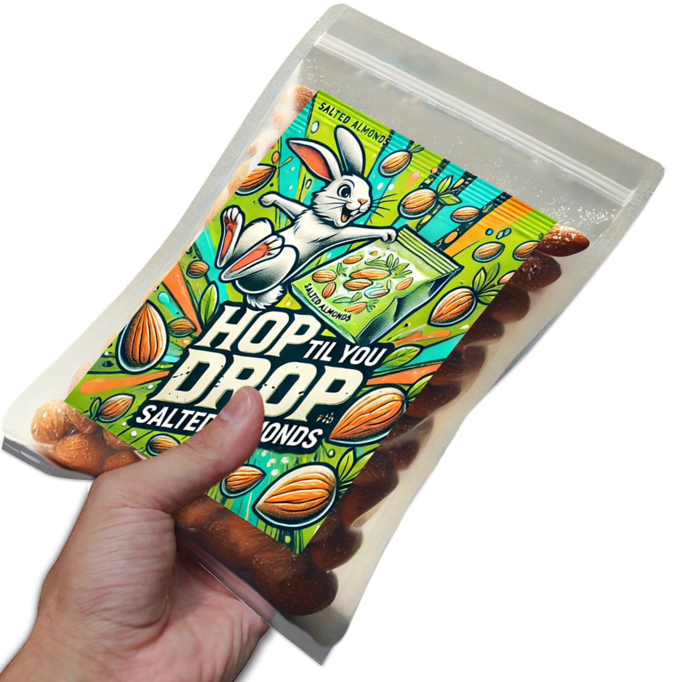 Gears Out Gourmet Salted Roasted Almonds Snack Pack - 8 oz Protein-Packed   for Easter Gifting